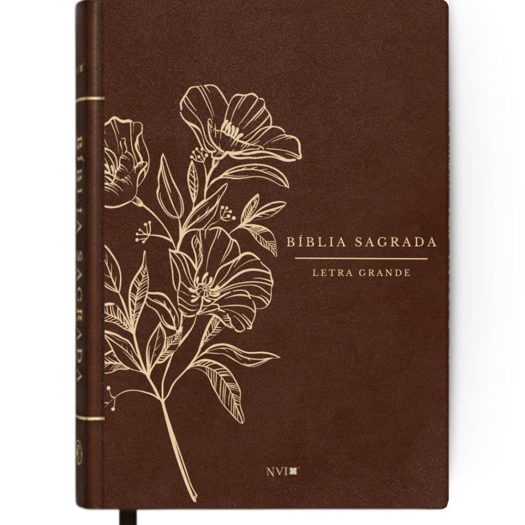 Bíblia Sagrada | Letra Grande | NVI | Capa Dura | Floral Ganache