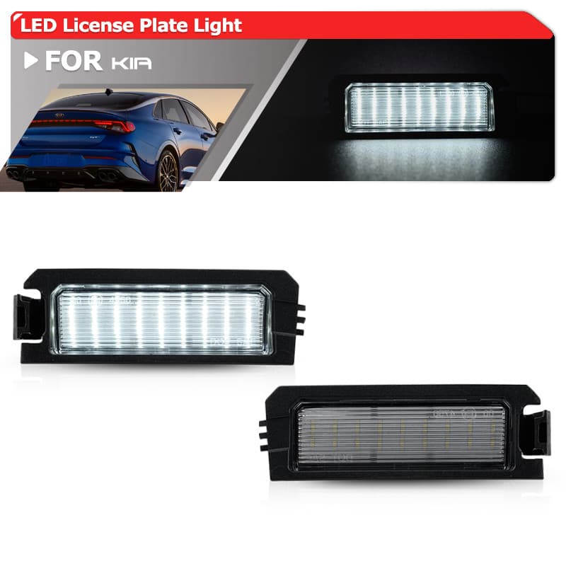 Para Kia Optima/K5 Gen5 DLS 2021 + LX/LXS/GT-Line/EX Branco Completo Canbus Led Luzes Da Placa De Licença Kit Lâmpadas E