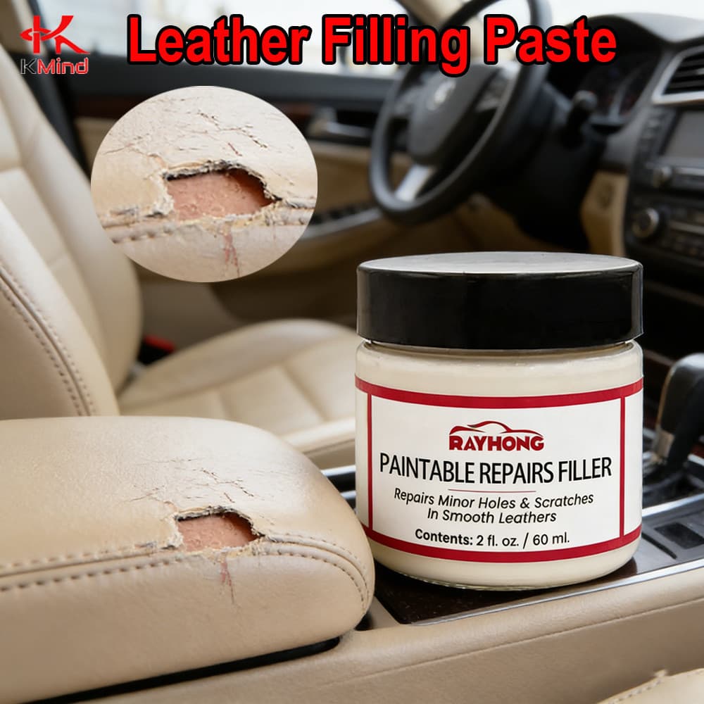 Pasta De Reparo De Couro Para Assentos De Carro E Sofá-Preenche Arranhões , Rachaduras , Queimaduras , Furos-Fácil Aplic