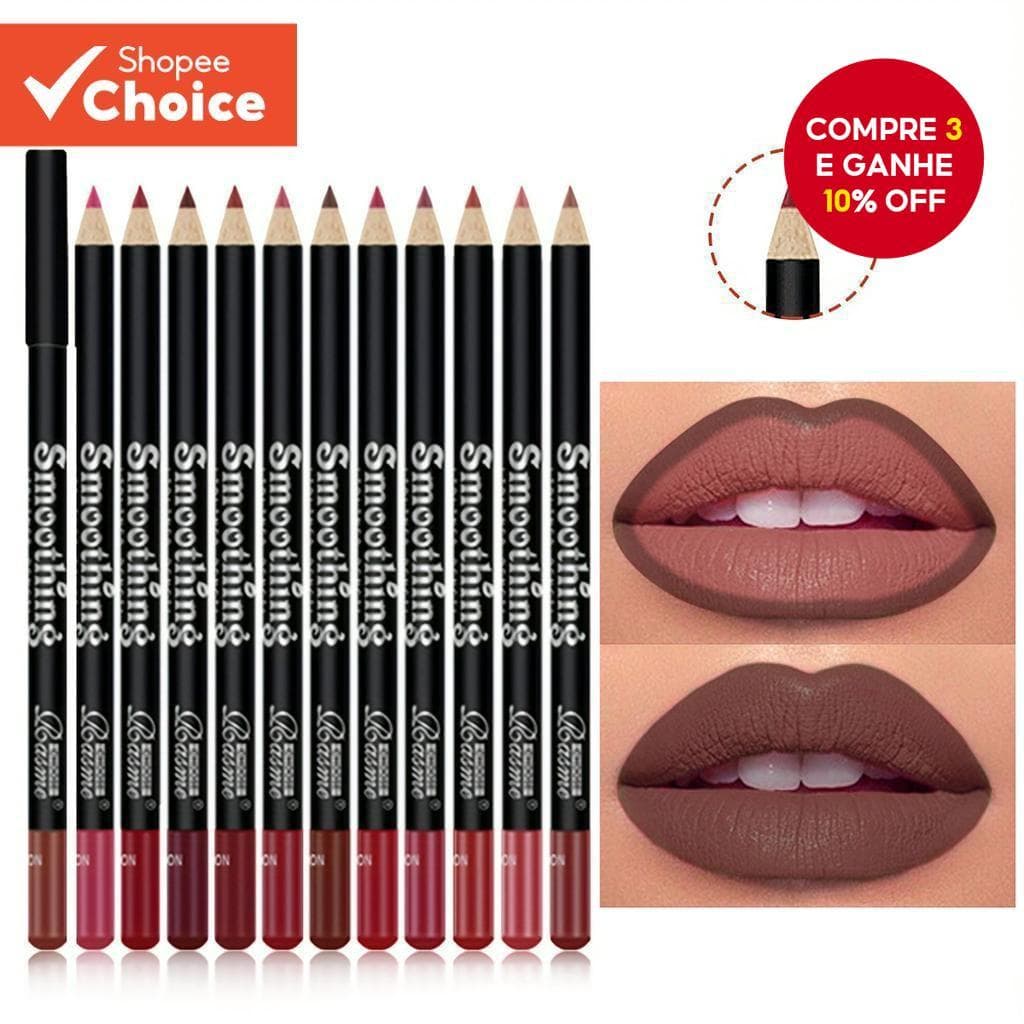 Lápis Delineador Labial De Cor Única , À Prova D'água De Manchas , Resistente A Transferência , Maquiagem , Batom , Cosm