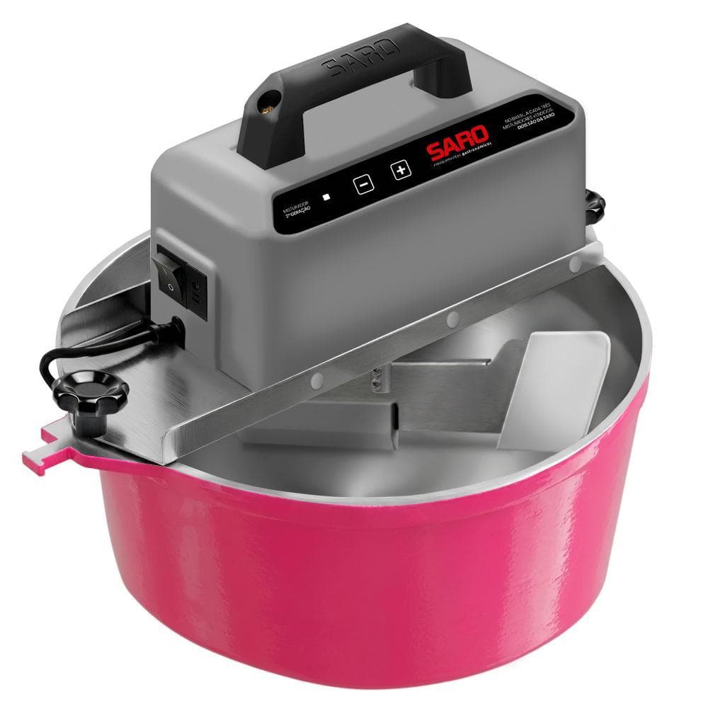Panela Misturadora Automática para Doces e Massas SARO G3 10 Litros Rosa Pink Bivolt