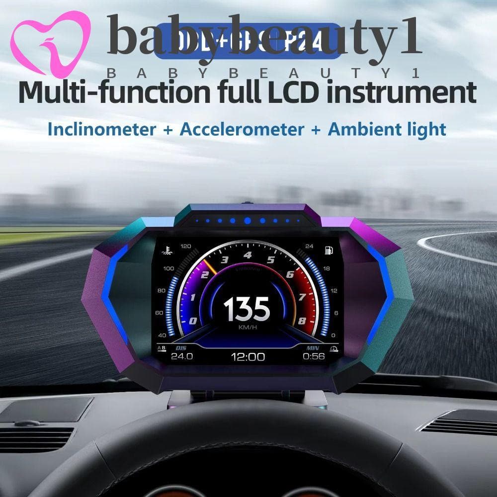 BABYBEAUTY1 Display Head Up Para Carro , Velocímetro Digital HUD Universal , Projetor De Pára-Brisa De Plástico Durável