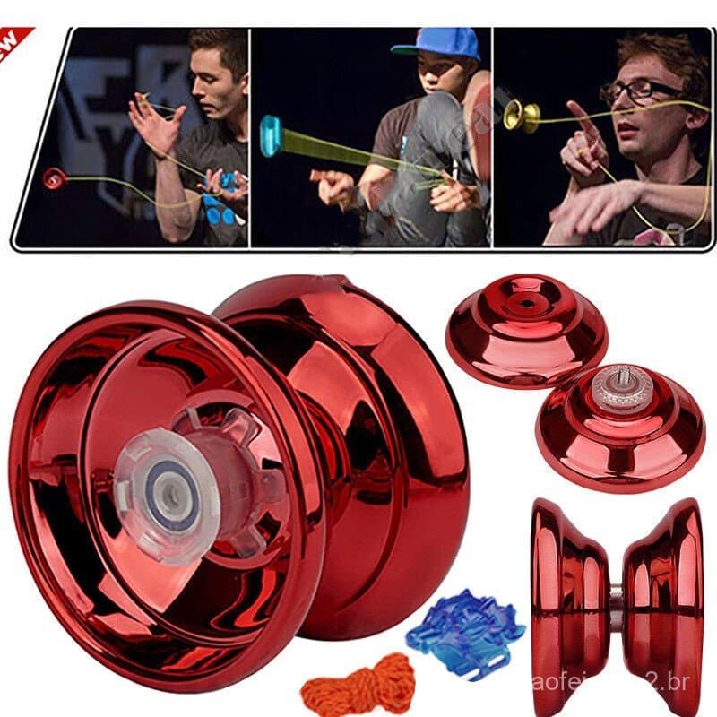 Yoyo Profissional De Alumínio Leve Para Crianças E Iniciantes . Metal Yo YOS Adultos Com Acessórios
