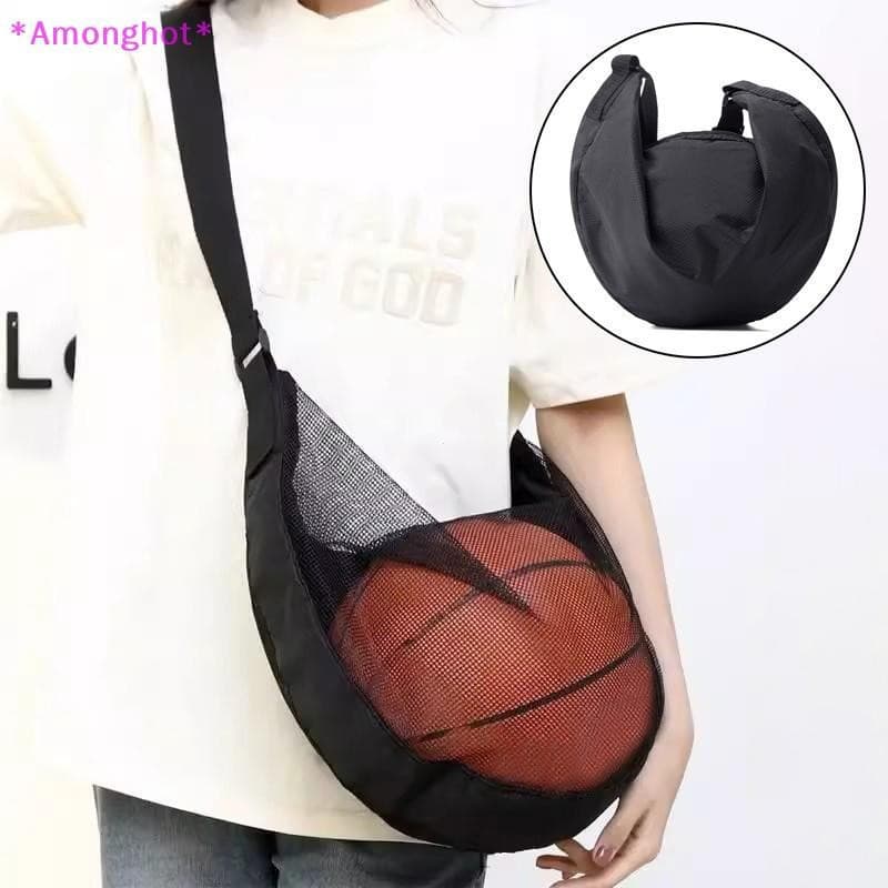 Entrehot > 1 peça de mochila portátil de basquete com corda, bolsa de armazenamento em malha, adequada para futebol, vôl