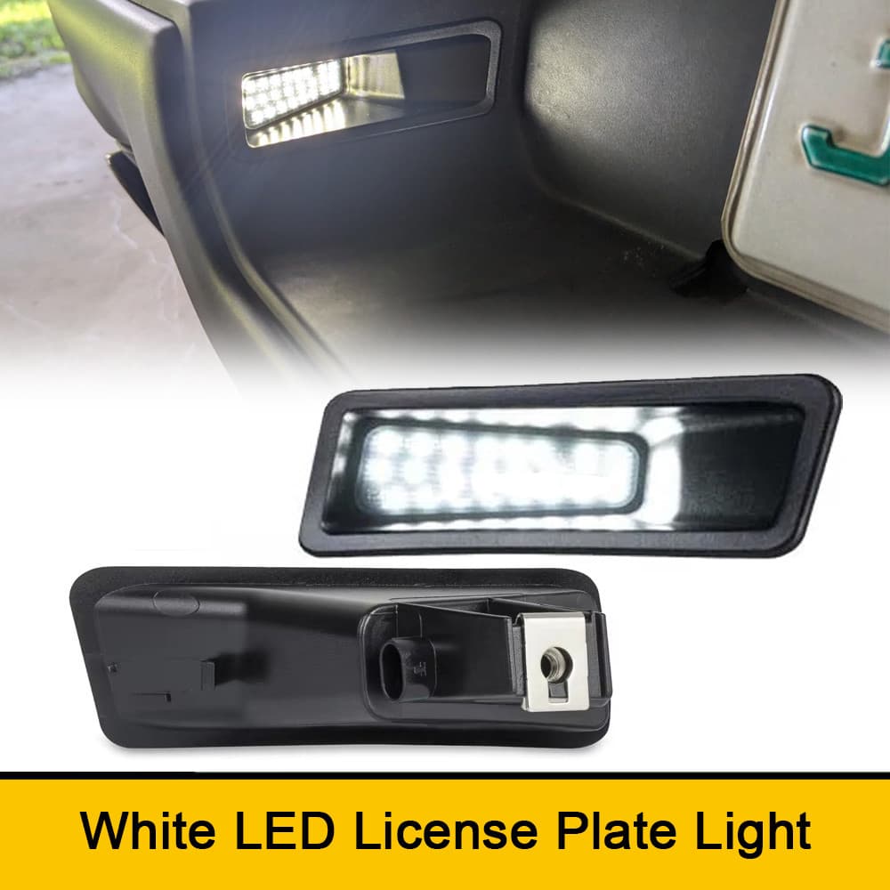 2x Branco Backup Pára-Choques LED Luzes Da Placa De Licença Nenhum Erro Para Dodge Ram 1500 2019-2023 Estilo Do Carro Pa
