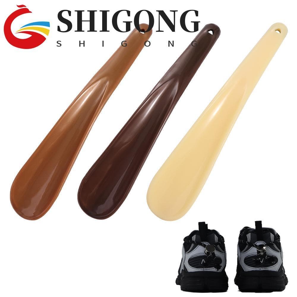 SHIGONG Chifre De Sapato , Levantador Em Forma De Colher De 7.6 " , Estilo De Moda PP Plástico Flexível Preguiçoso Ajuda