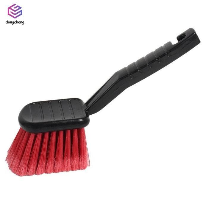 Escova De Roda De Carro Com Alça Preta Vermelha-Ferramenta De Limpeza De Pneus Para Motocicleta Automotiva