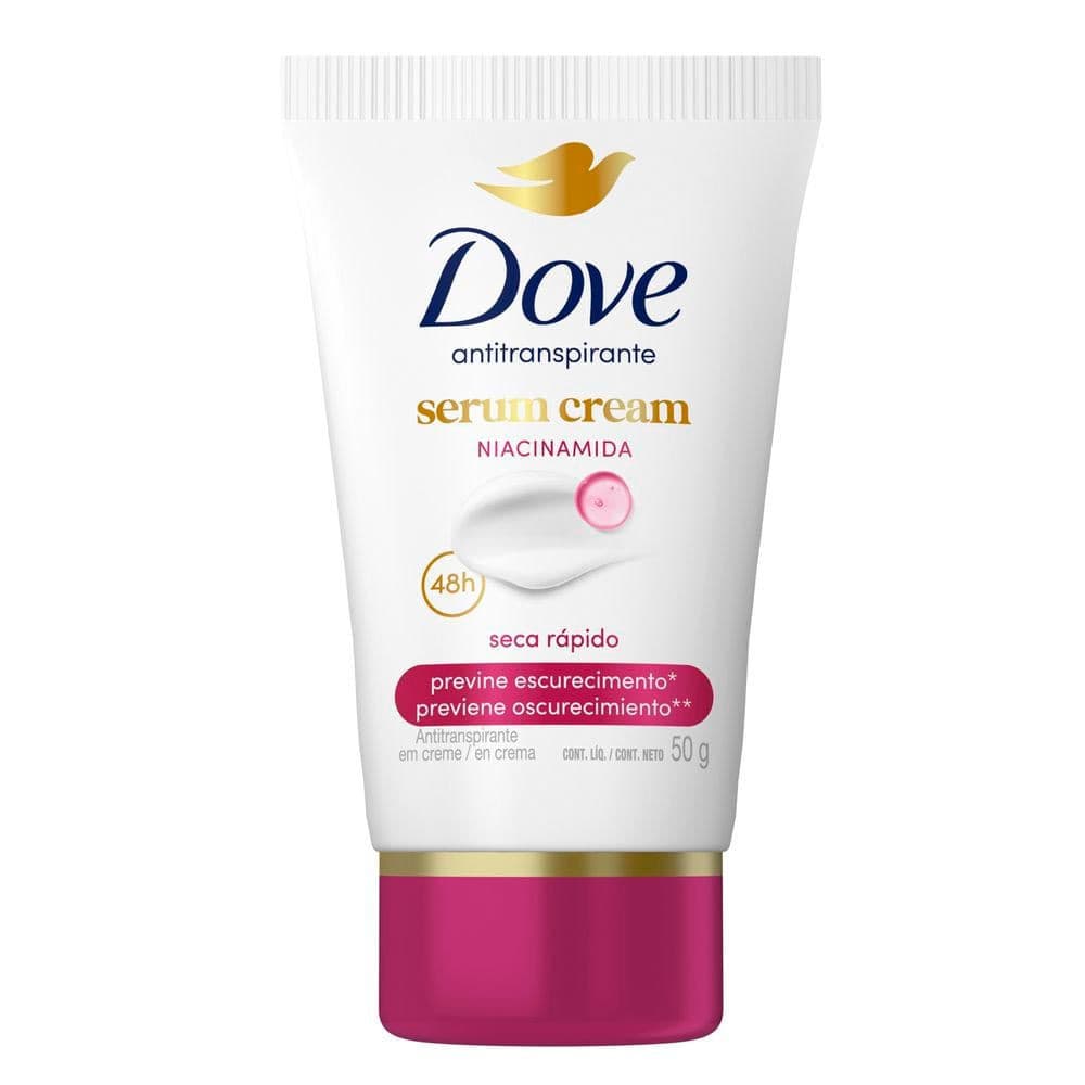 Desodorante Dove Antitranspirante Creme Sérum Previne Escurecimento 50g