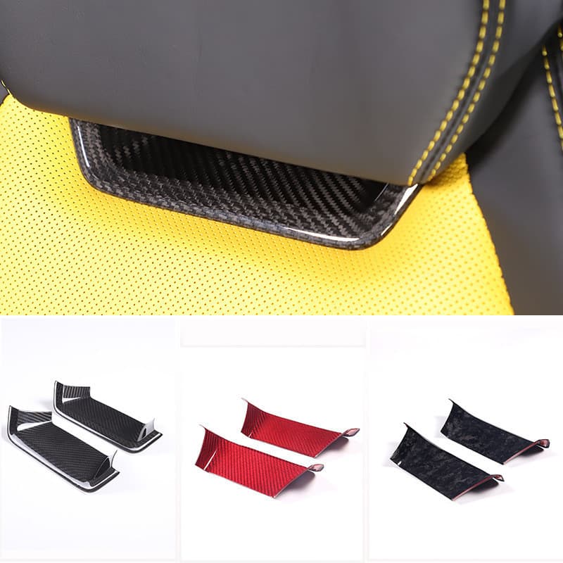 Adequado para 18-23 Lamborghini URUS Assento Encosto de Cabeça Frente Capa Decorativa Conjunto de 2 Peças de Fibra de Ca