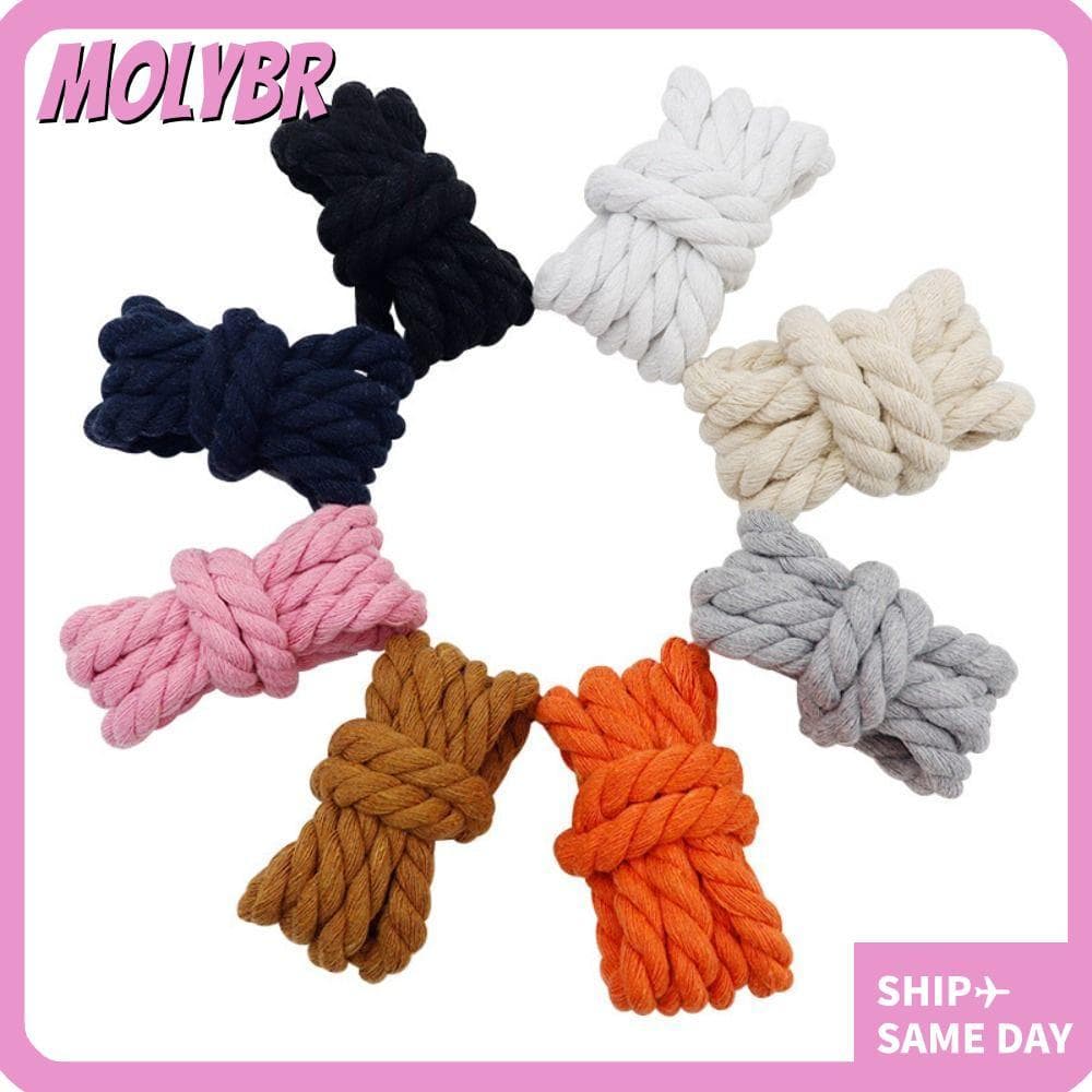 MOLYBR 2 Peças De Cadarços De Cor Sólida , Algodão Poliéster , 10 Cores , Corda Grossa , Alta Qualidade