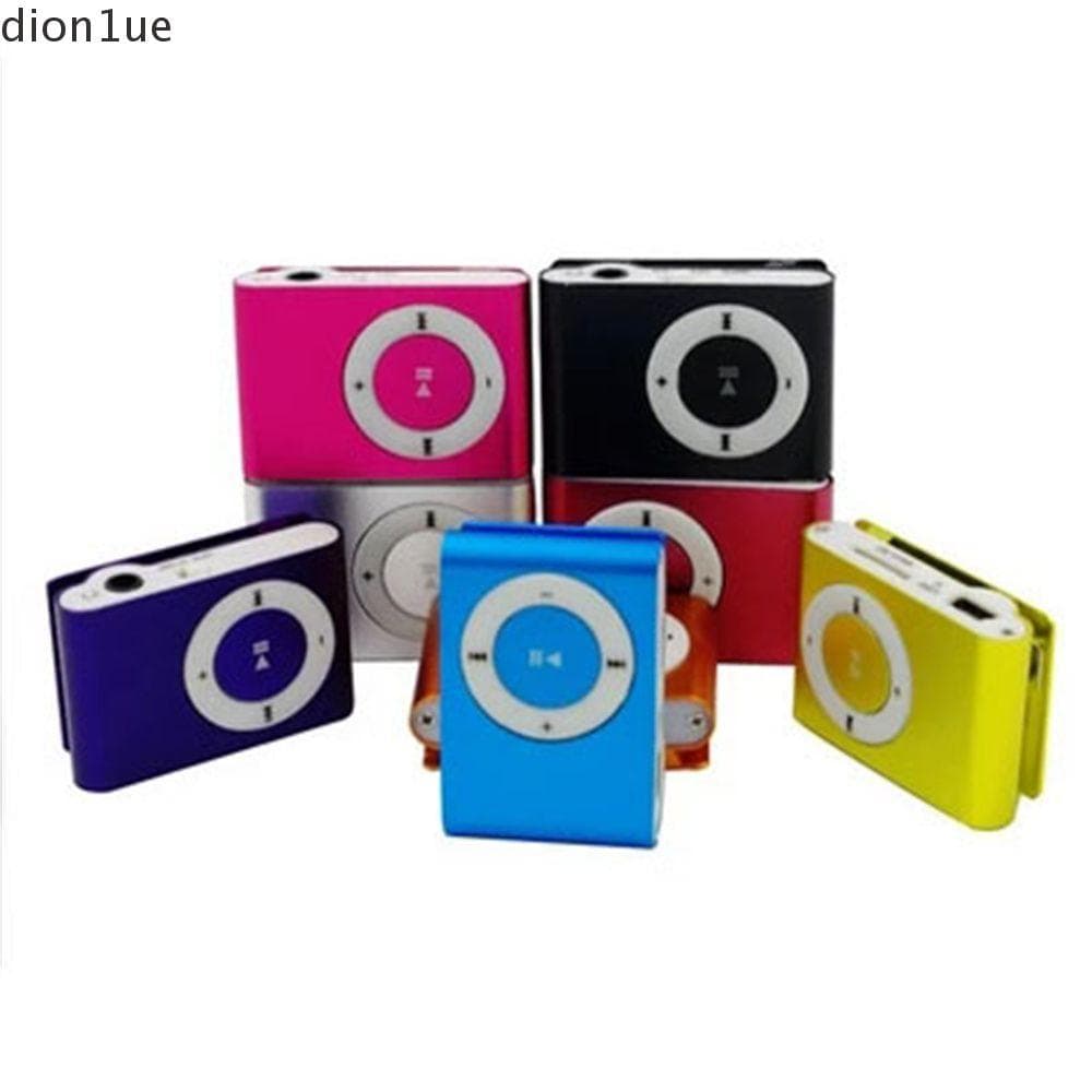 DION1UE MP3 Player Mini Fashion Media Walkman Metal Mirror Sport MP3