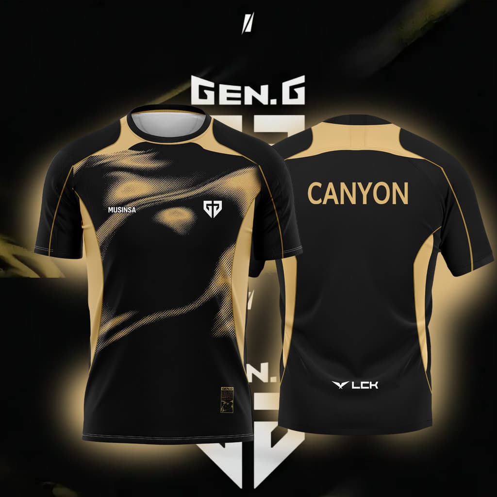 Nova Gen.g Esports Team Jersey 2026 Masculino Verão Casual Manga Curta Entusiastas Do Jogo Camiseta