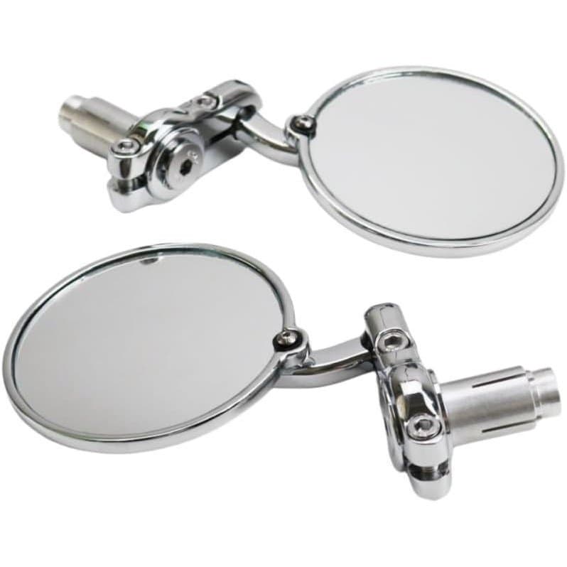 Espelho Retrovisor Redondo Convexo de 3 Polegadas 7/8" 22mm para Guidão Espelho Retrovisor Lateral Cafe Racer BOBBER Est