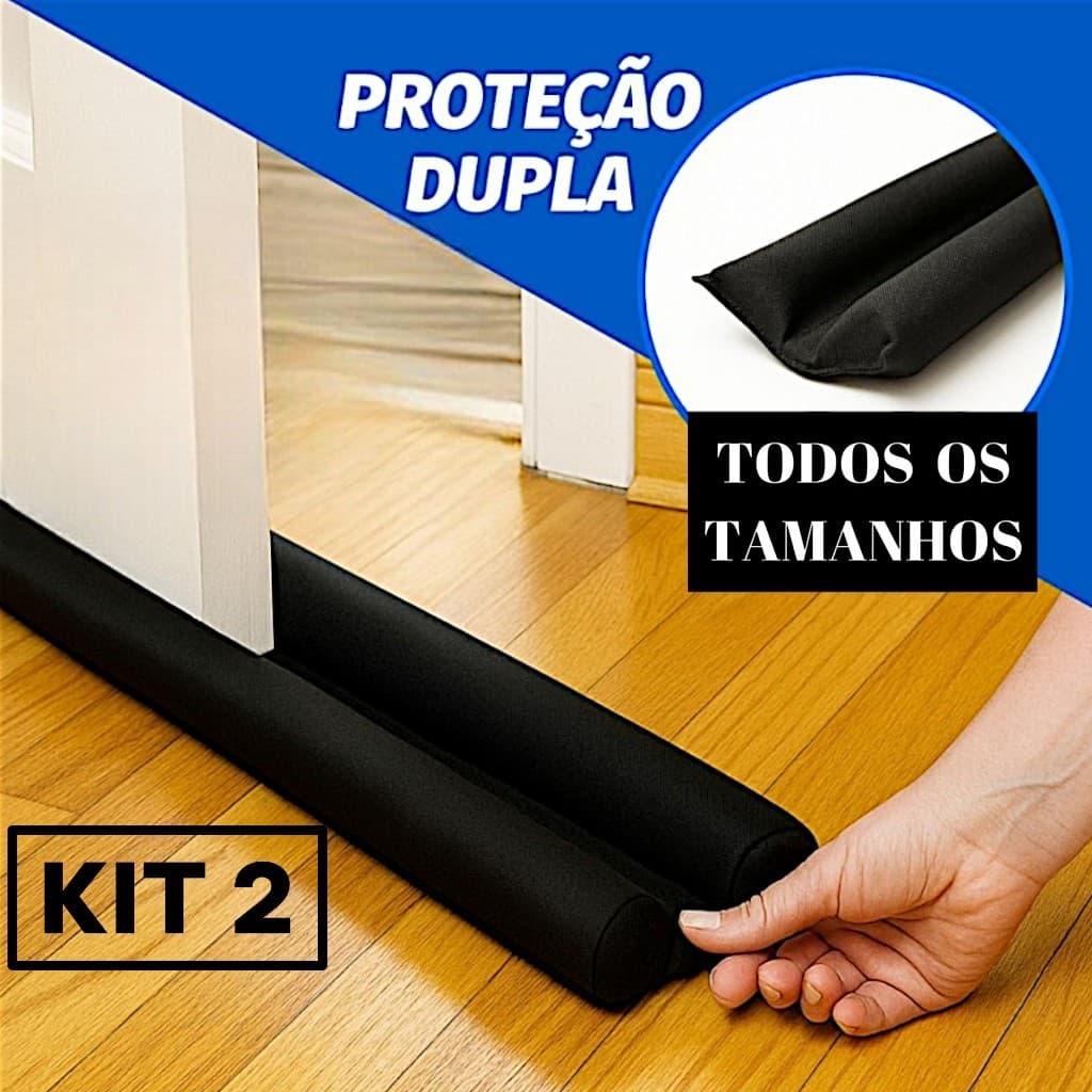 Veda Porta tam: 70/80/90cm Rolinho Duplo Impermeável Anti Insetos Bichos Poeira