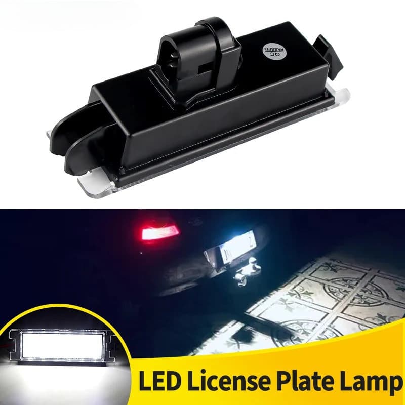 Carro LED Luz Da Placa De Licença Lâmpada Identificação Para DACIA LOGAN 1 2004-2012 SANDERO 2008 RENAULT CLIO II 2 Elev