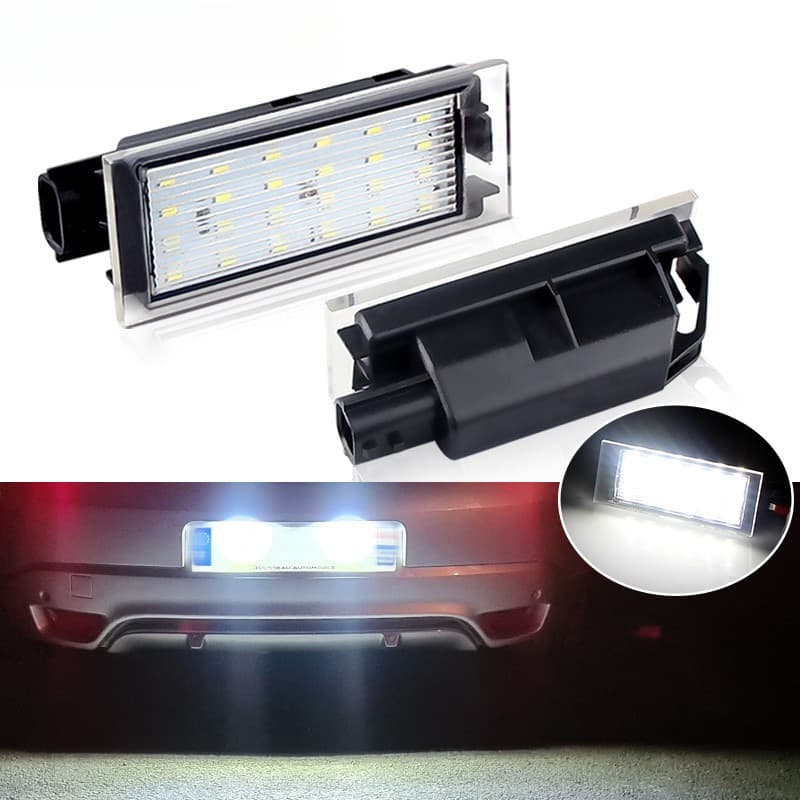 2 Pçs LED Número Da Placa De Licença Para Renault Clio Laguna 2 Megane 3 Twingo Master Vel Satis Vento Tráfego Twizy 820