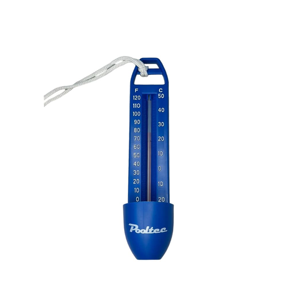 Termômetro Piscina Não Flutuante Pooltec com Corda e Peso Medidor Temperatura Água