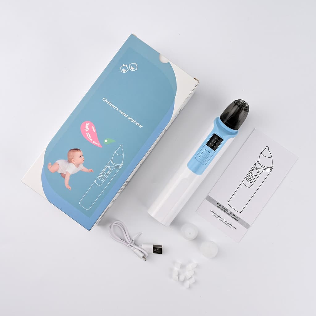Aspirador Nasal Infantil Elétrico para Bebê Limpeza de Nariz Seguro e Suave