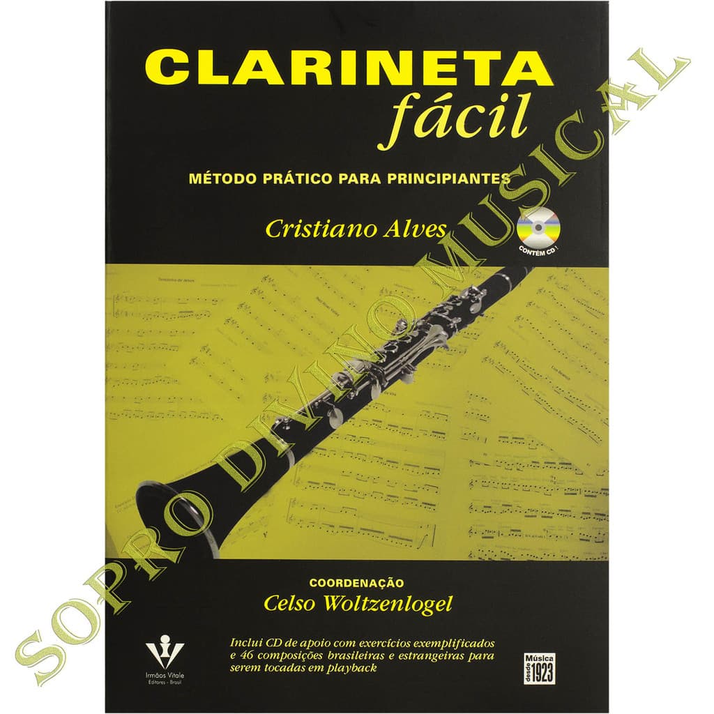 Método Clarinete Fácil com CD Cristiano Alves 437M