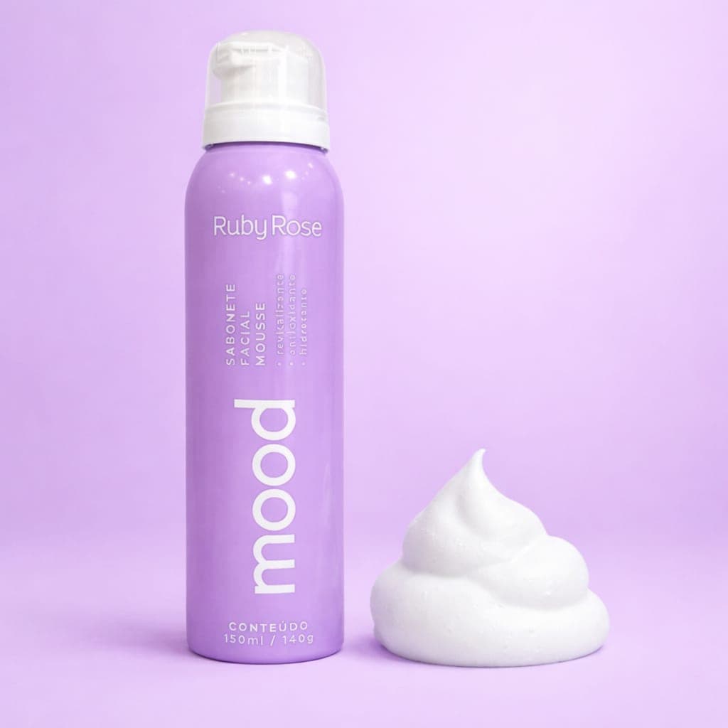 SABONETE DE LIMPEZA FACIAL MOUSSE LINHA MOOD RUBY ROSE