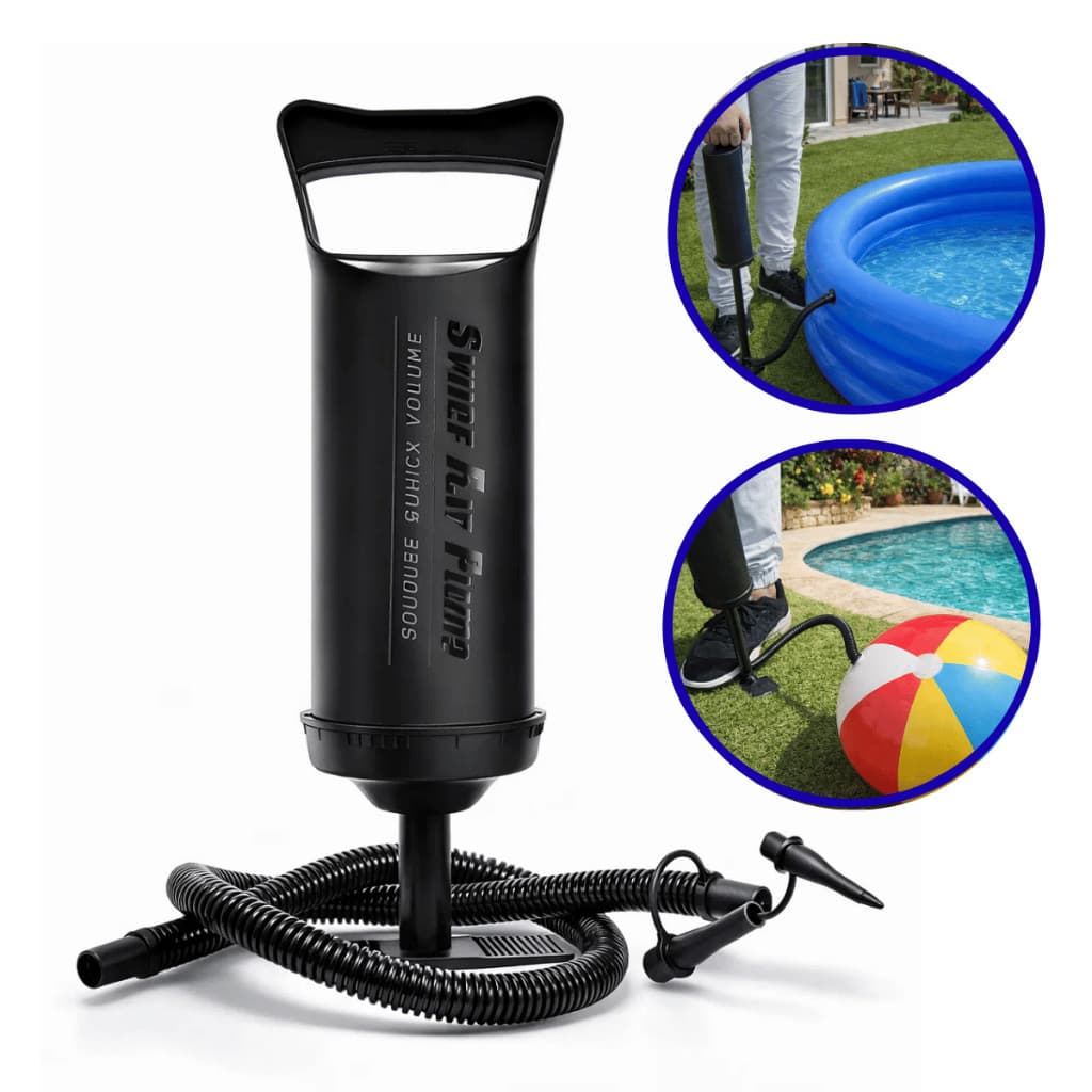 Bomba Manual de Encher Infláveis Portátil Alta Vazão para Boias e Colchões