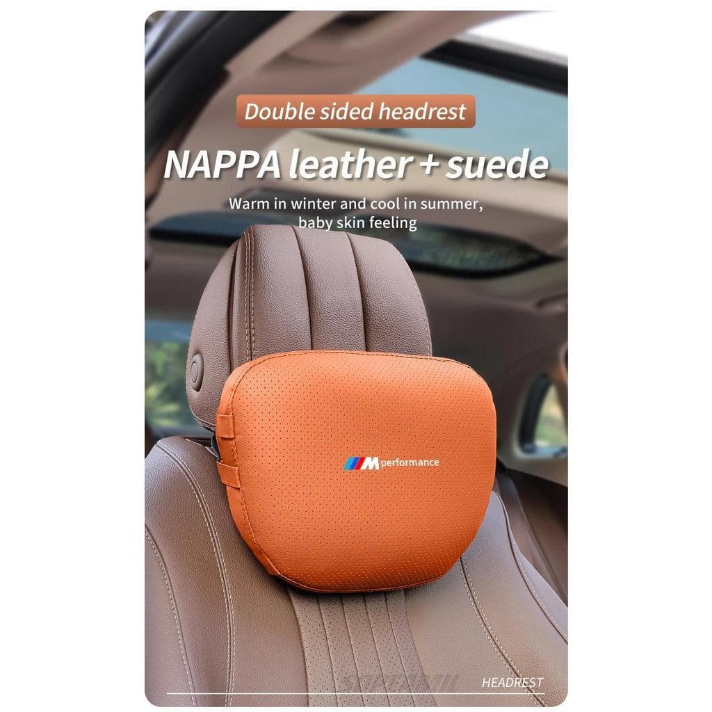 BMW M Performance E39 E46 E60 E90 E91 G80 F10 F15 F25 F20 F30 G20 X1 X3 X5 X7 Carro Camurça Couro Encosto De Cabeça Asse