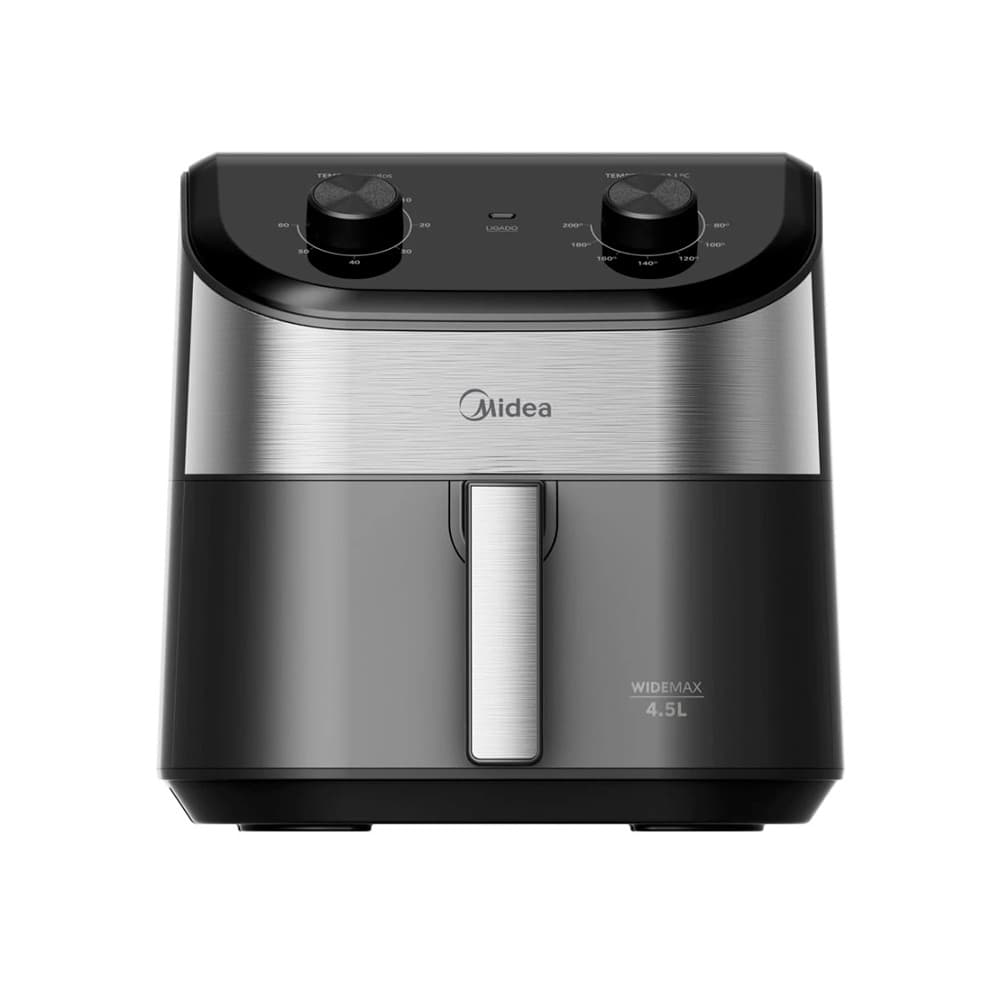 Fritadeira Air Fryer Midea Widemax Cyclone 4,5l Preto Inox 127v