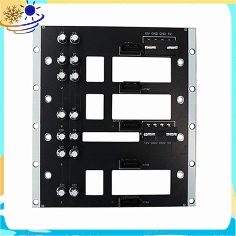 Grande Fonte De Alimentação De Canto 4D Backplane Cinco Baía Para Disco Rígido NAS Chassi Placa Adaptadora 6G/Pbs Servid