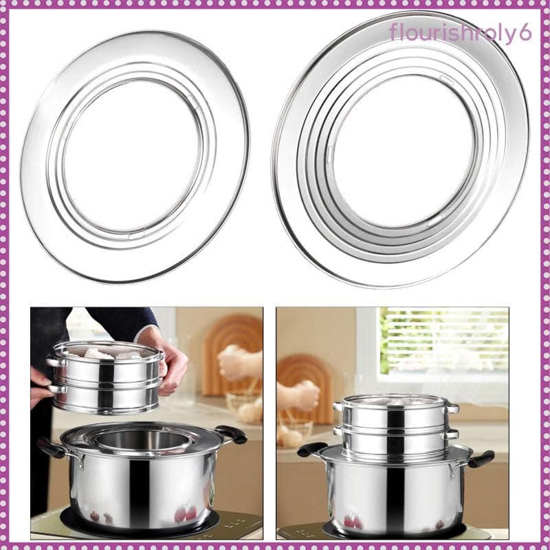 [Flourishroly6] Anel De Vapor Para Vaporizadores De Bambu Adaptador De Cozinha Dim Sum Steamers Placa Sobre Fornos Holan