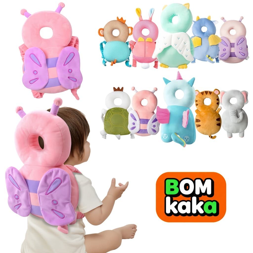 Mochila de Proteção para Bebê – Protetor de Cabeça com Almofada Anti-impacto e Anti-queda