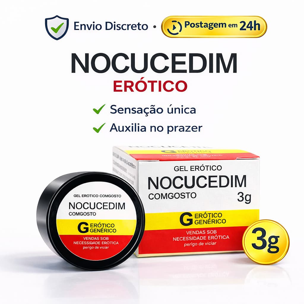 NOCUCEDIM 1, 2 e 3 POMADA ANAL LUBRIFICANTE SEX SHOP PRODUTOS ERÓTICOS PARA CASAL SEGRED LOVE