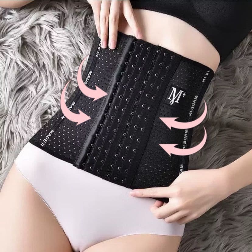 Cinta Modeladora Pós-Parto fitnes Alta Compressão 6 Ajustes – Reduz Medidas e Corrige Postura