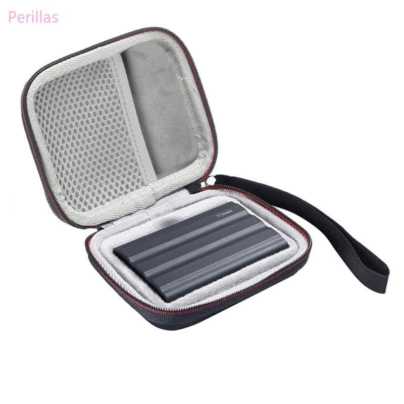 Capa Rígida Perillas EVA Para Bolsa Viagem T7 Shield SSD Anti-Choque Acolchoamento Macio E Bolso Malha