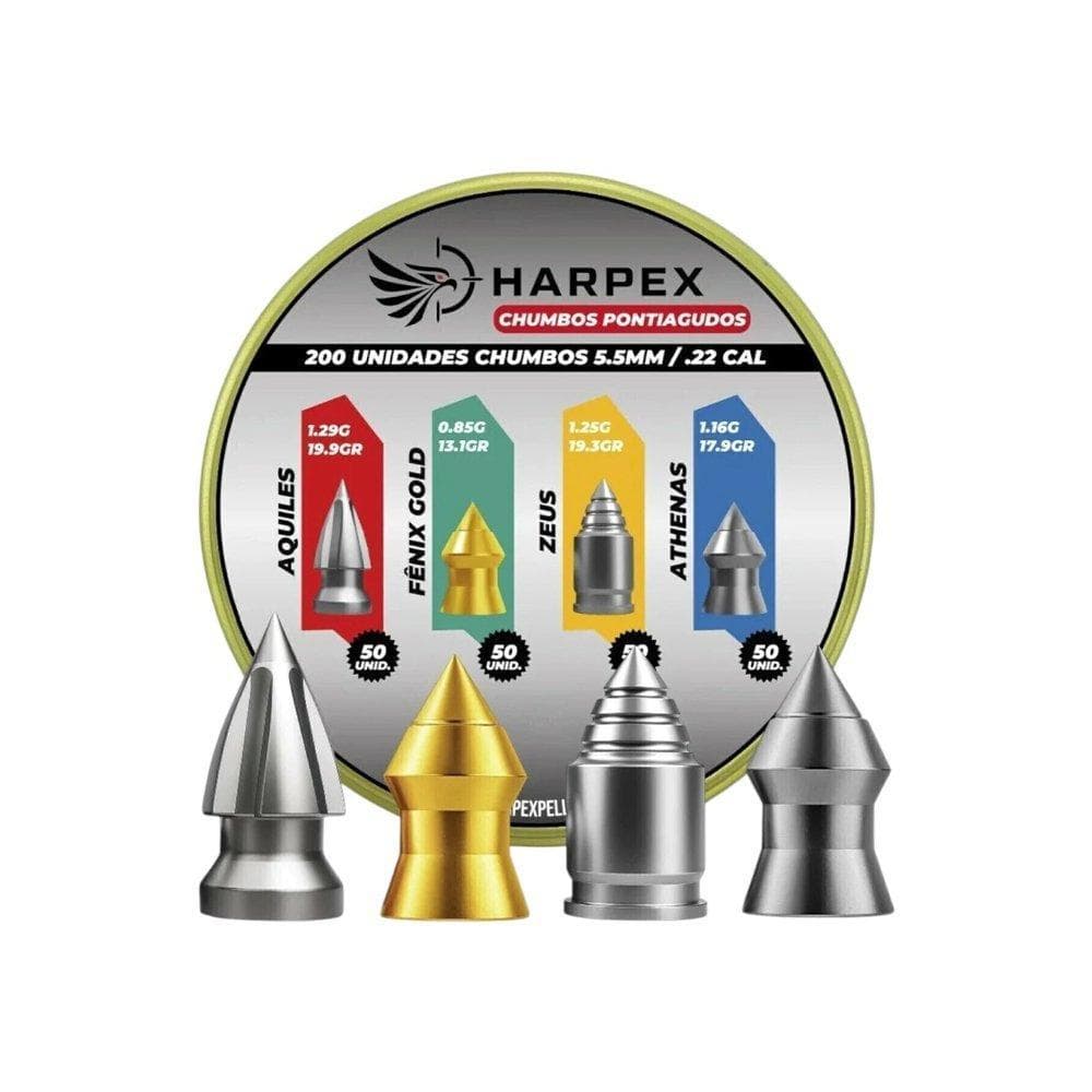 Kit Chumbinho Teste Harpex 5.5  Aquiles, Fênix Gold, Zeus, A
