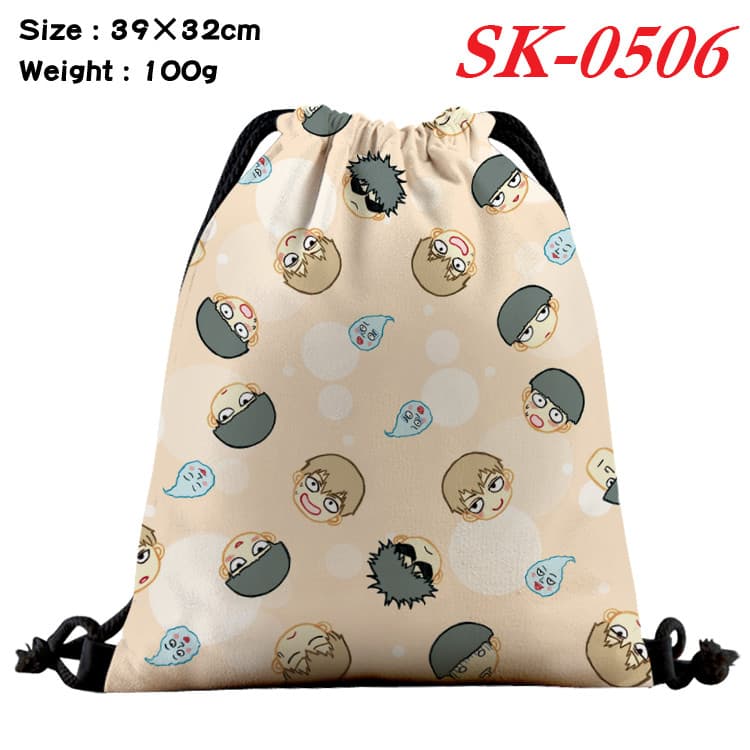 Mob Psycho 100 Cartoon Color Canvas Kids Bolsa Com Cordão De Estudante Presentes