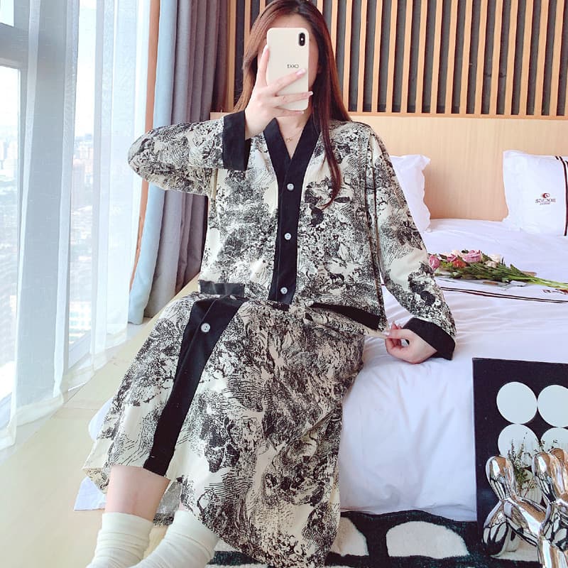 2024 Imitação de algodão primavera verão 5 estilo fino saia longa com almofada no peito roupas de confinamento vestido p