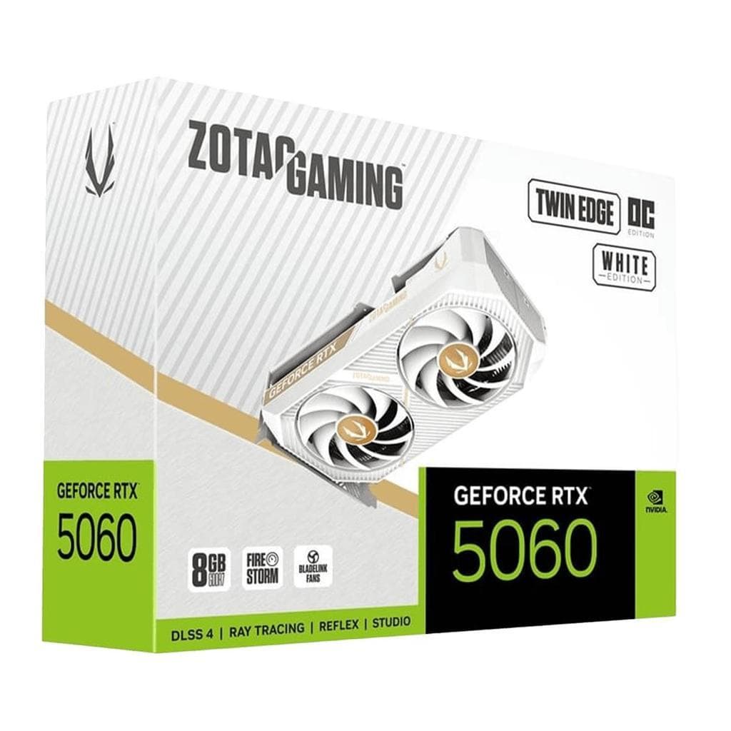 Placa de Vídeo Zotac RTX 5060 8gb Twin Edge Oc White