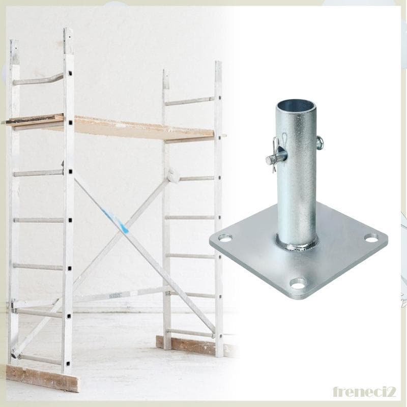 [Freneci2] Placa De Base De Andaime Dobrável Em Aço Suporte De Construção Durável Para Trabalhos E Manutenção