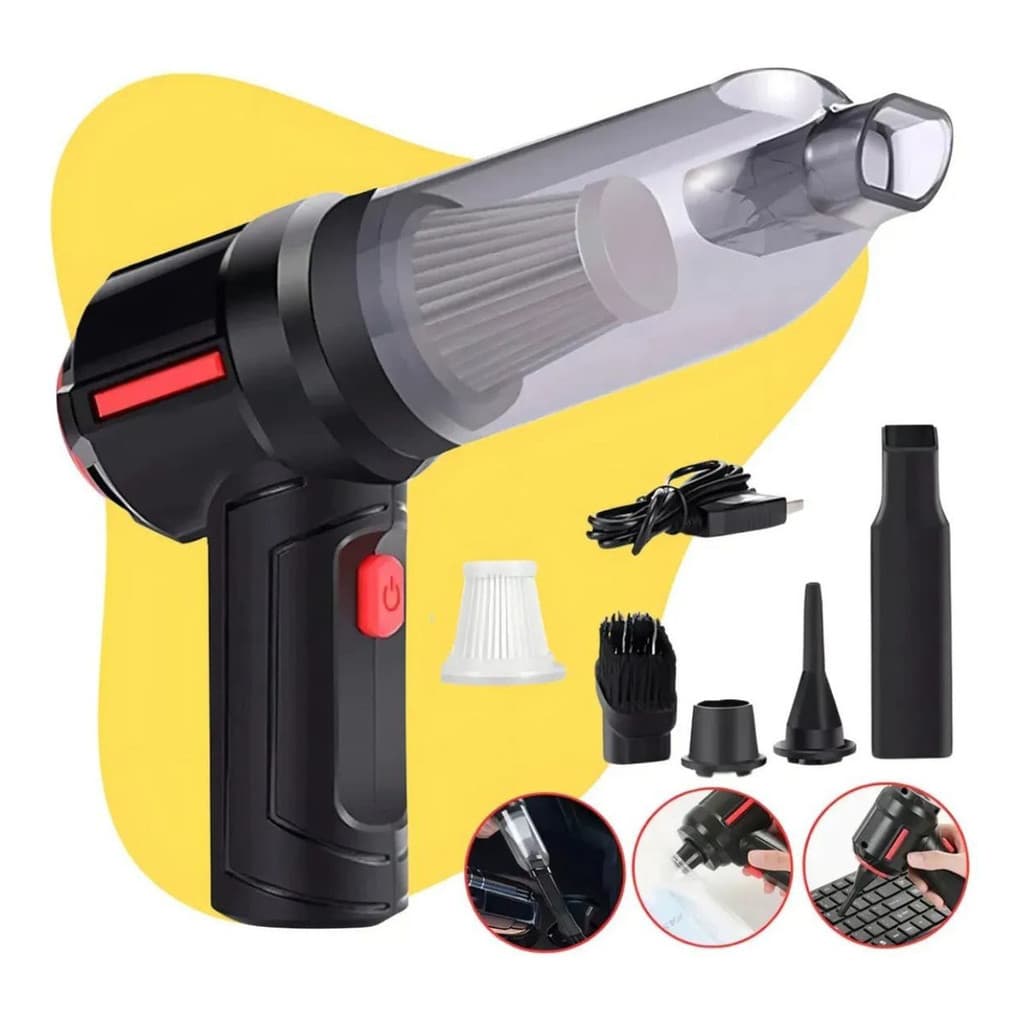 Aspirador De pó Portátil Automotivo Carro Casa janelas Potente Bivolt Usb Recarregável Alta Potência Aparelho de limpez