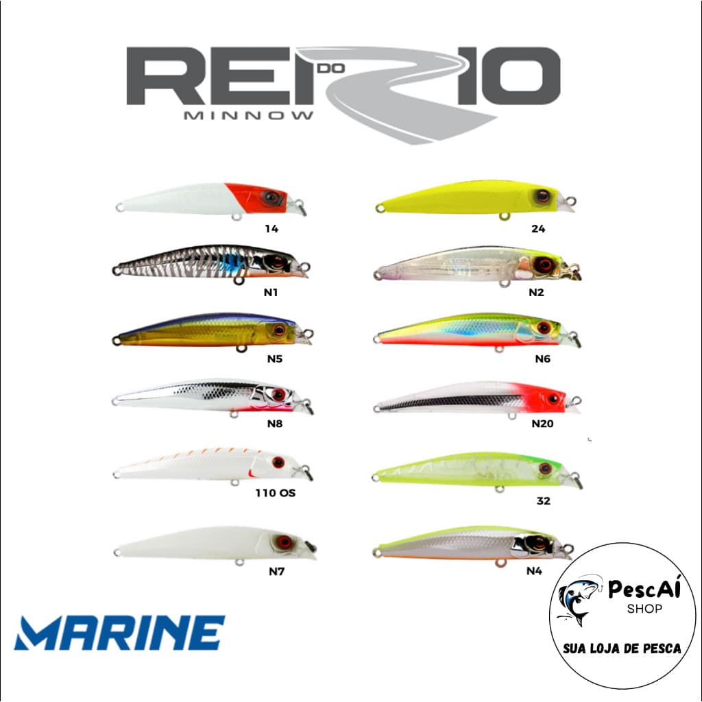 Isca Artificial - Marine Sports - Rei do Rio 80 - Sub Superfície - Floating - 8 cm - 8.5 g - Tucunaré