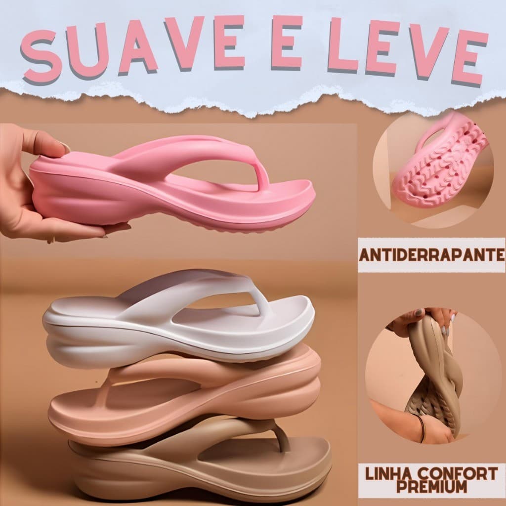 Chinelo Ortopédico Feminino – Alívio para Esporão e Conforto para Idosos