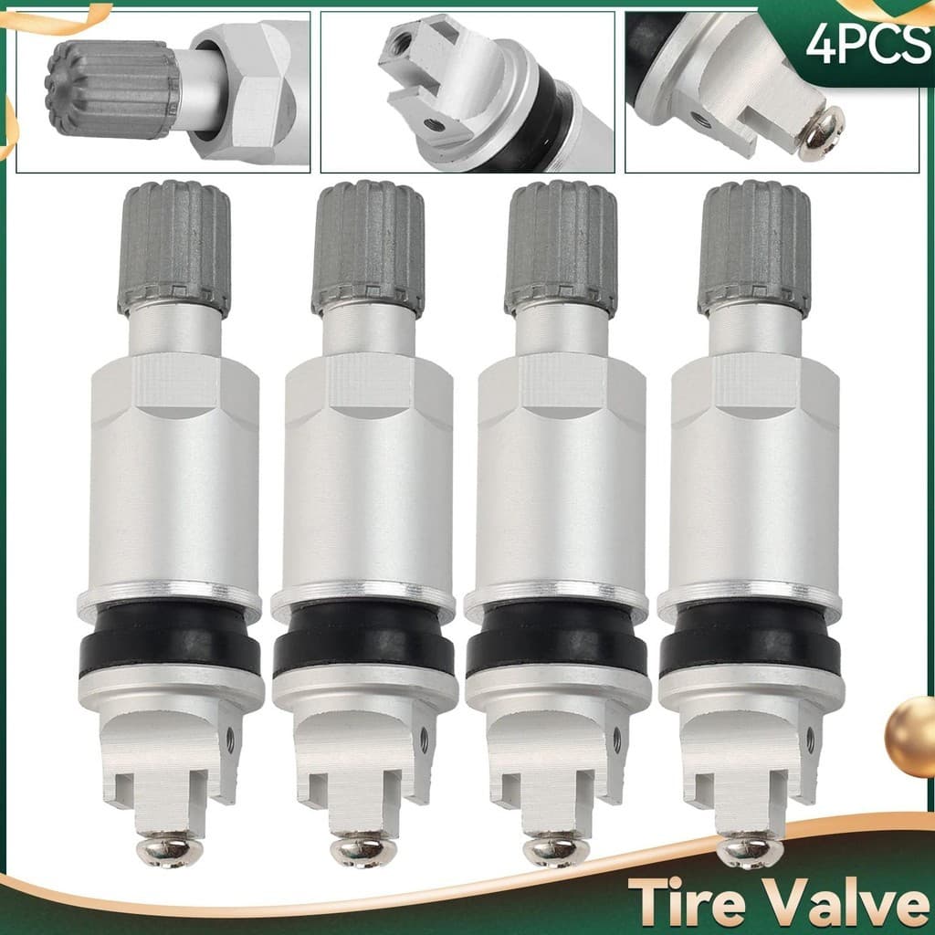 4x Sensor De Pressão Dos Pneus Da Haste Válvula Para Toyota Camry C-HR Yaris Land Cruiser Corolla Kit De Reparo Do Siste