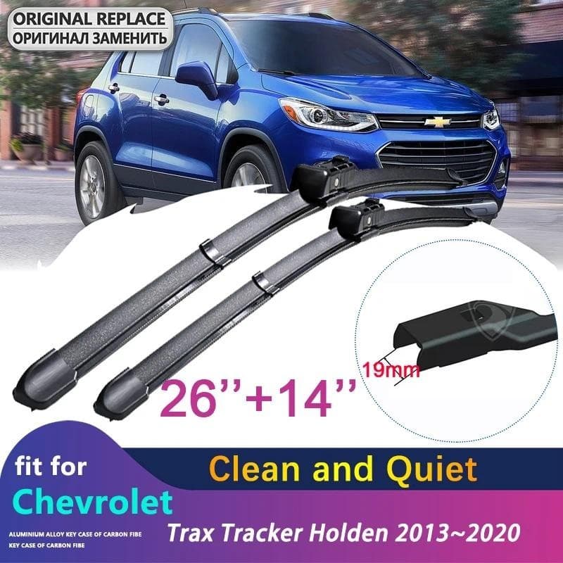Lâminas De Limpador De Carro Para Chevrolet Trax Tracker Holden 2013 ~ 2020 Janela Dianteira Pára-Brisas Limpadores Aces