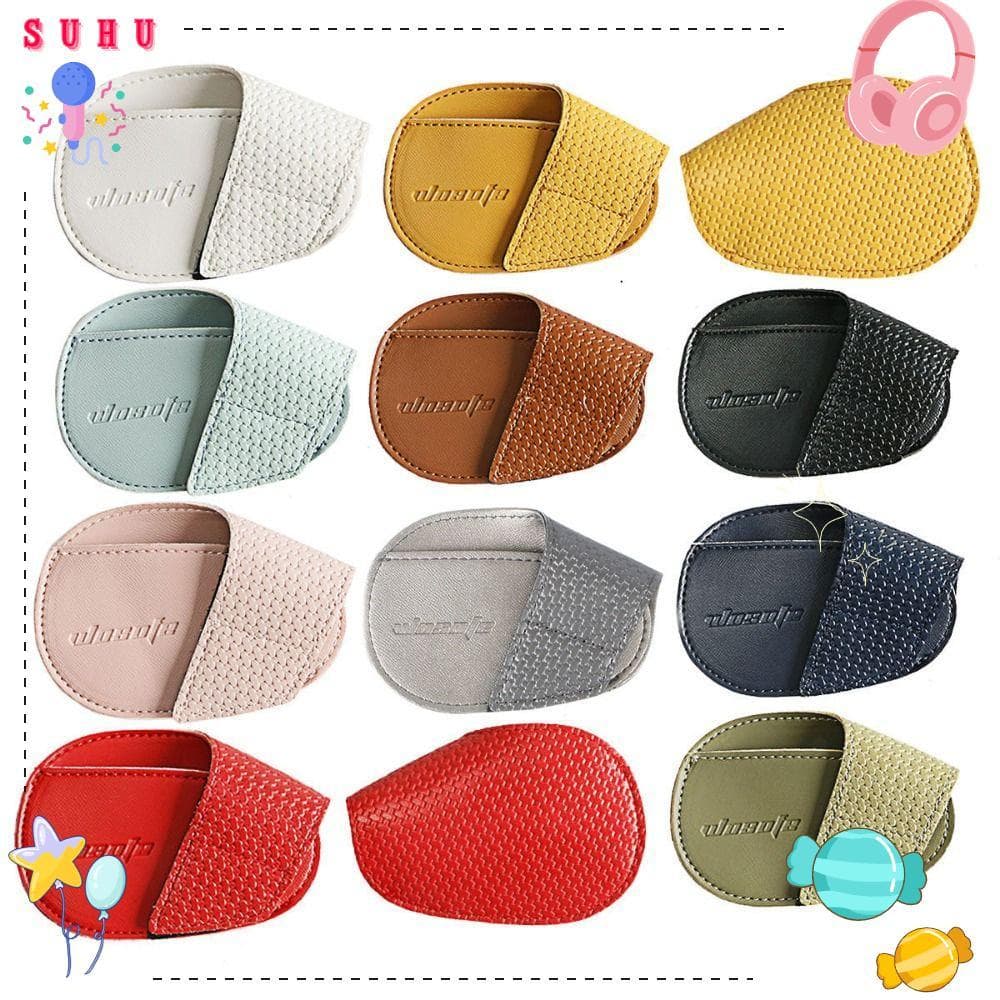 SUHU Capas De Cabeça De Ferro De Golfe , Capa Taco De Couro PU À Prova De Poeira Cunhas Resistente Ao Desgaste