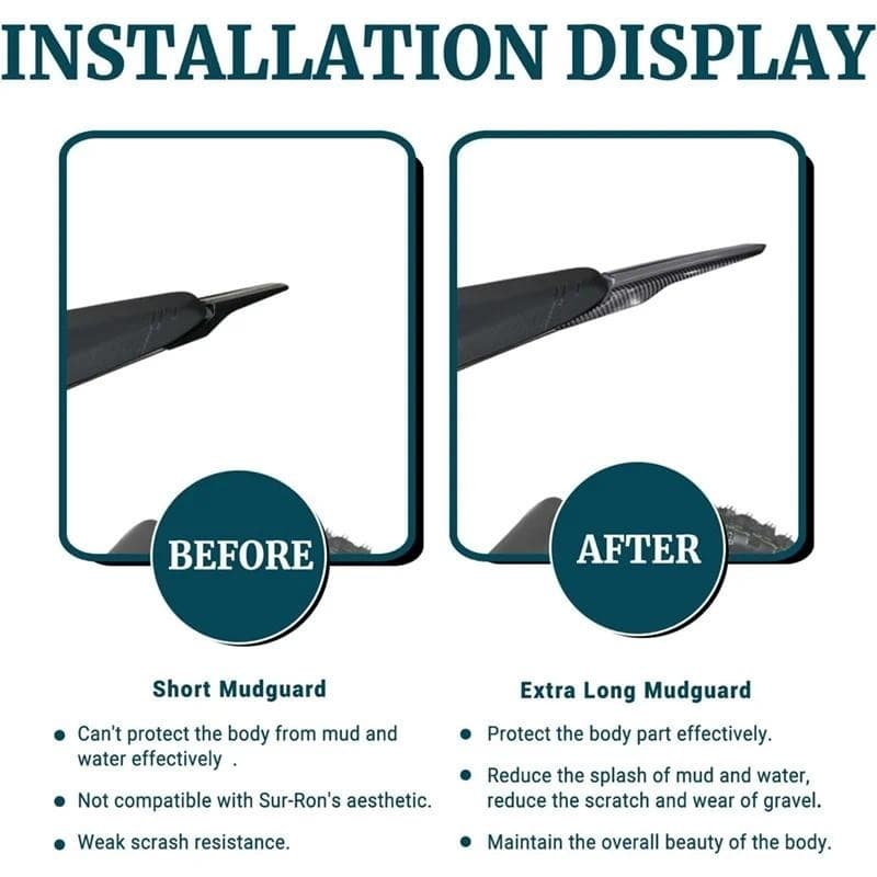 Fender A28G-Para-Lamas Traseiro De Motocicleta Estendido Surron Light Bee X/S Segway X260 X160 Peças De Bicicleta De Suj