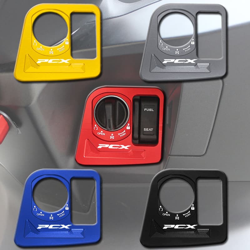 Acessórios CNC Interruptor De Ignição Capa Elétrica Botão Bloqueio Da Porta Protetor Para HONDA PCX160 PCX 160 2022 2023