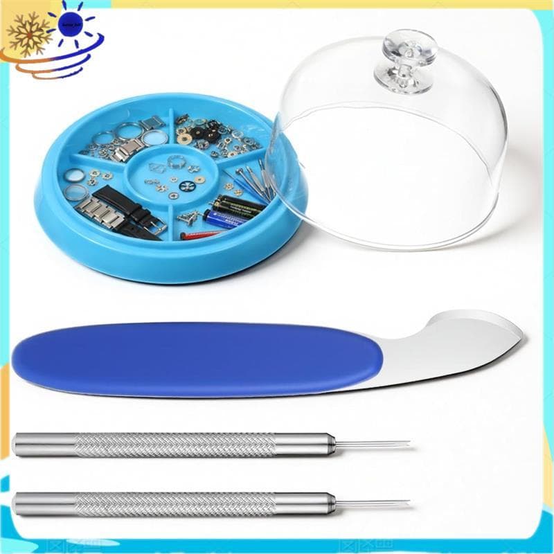 [Le's Shop] Para Artesanato Relógio Movimento Capa Contra Poeira Caixa De Armazenamento De 5 Slots Peças Bandeja Parafus