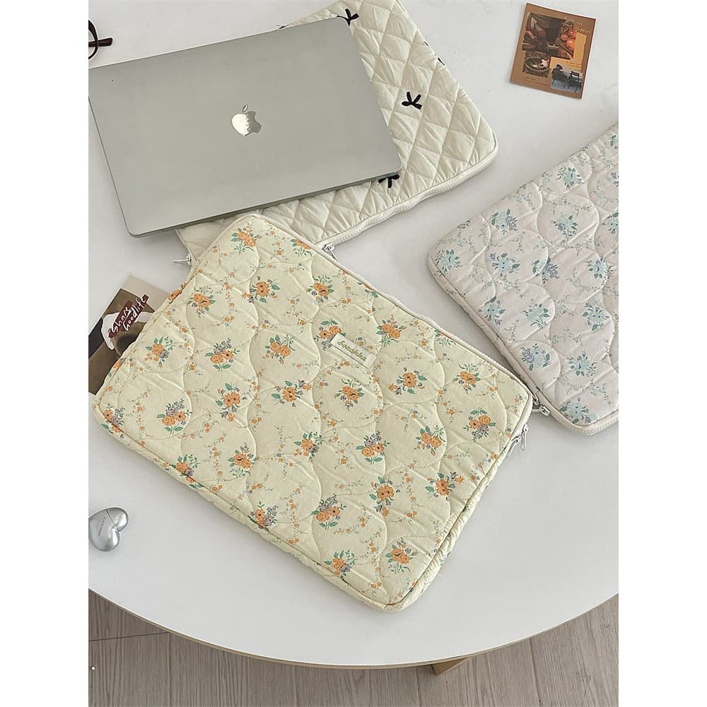 Compartimento de armazenamento para Tablet Notebook coreia armazenamento losango 13 bordado 50cm computador bonito korea