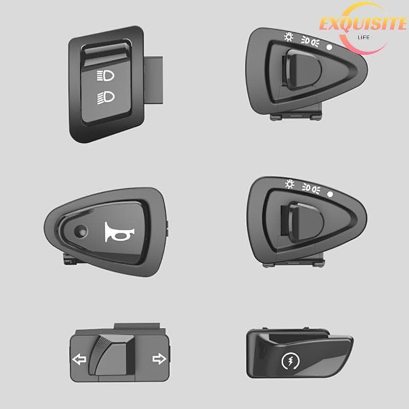 [EL-t] Interruptor De Partida Da Motocicleta Chifre Luz Sinal Volta Alto Baixo Feixe Botão Conectores Para Scooter Ciclo