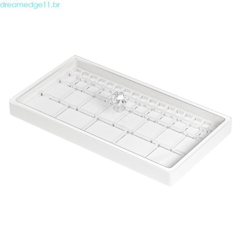 dreamedge11 Caixa Armazenamento Relógio Transparente Bandeja Antipoeira Capa Contra Poeira